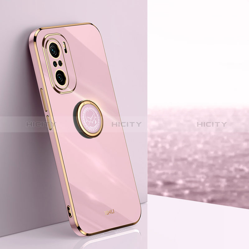 Coque Ultra Fine Silicone Souple Housse Etui avec Support Bague Anneau Aimante Magnetique XL1 pour Xiaomi Mi 11X 5G Plus