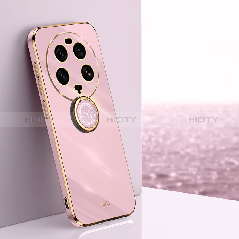 Coque Ultra Fine Silicone Souple Housse Etui avec Support Bague Anneau Aimante Magnetique XL1 pour Xiaomi Mi 13 Ultra 5G Plus