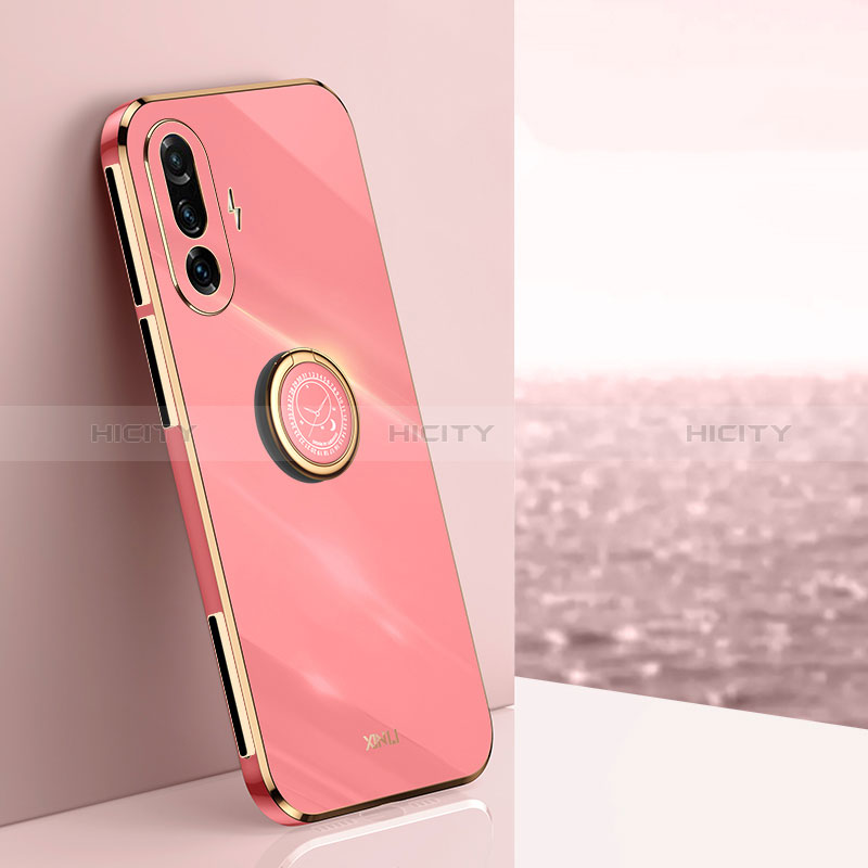 Coque Ultra Fine Silicone Souple Housse Etui avec Support Bague Anneau Aimante Magnetique XL1 pour Xiaomi Poco F3 GT 5G Plus