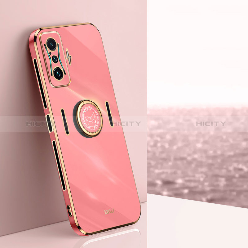 Coque Ultra Fine Silicone Souple Housse Etui avec Support Bague Anneau Aimante Magnetique XL1 pour Xiaomi Poco F4 GT 5G Plus