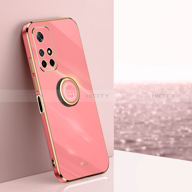 Coque Ultra Fine Silicone Souple Housse Etui avec Support Bague Anneau Aimante Magnetique XL1 pour Xiaomi Poco M4 Pro 5G Plus