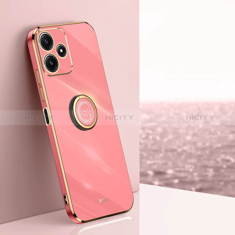 Coque Ultra Fine Silicone Souple Housse Etui avec Support Bague Anneau Aimante Magnetique XL1 pour Xiaomi Poco M6 Pro 5G Plus