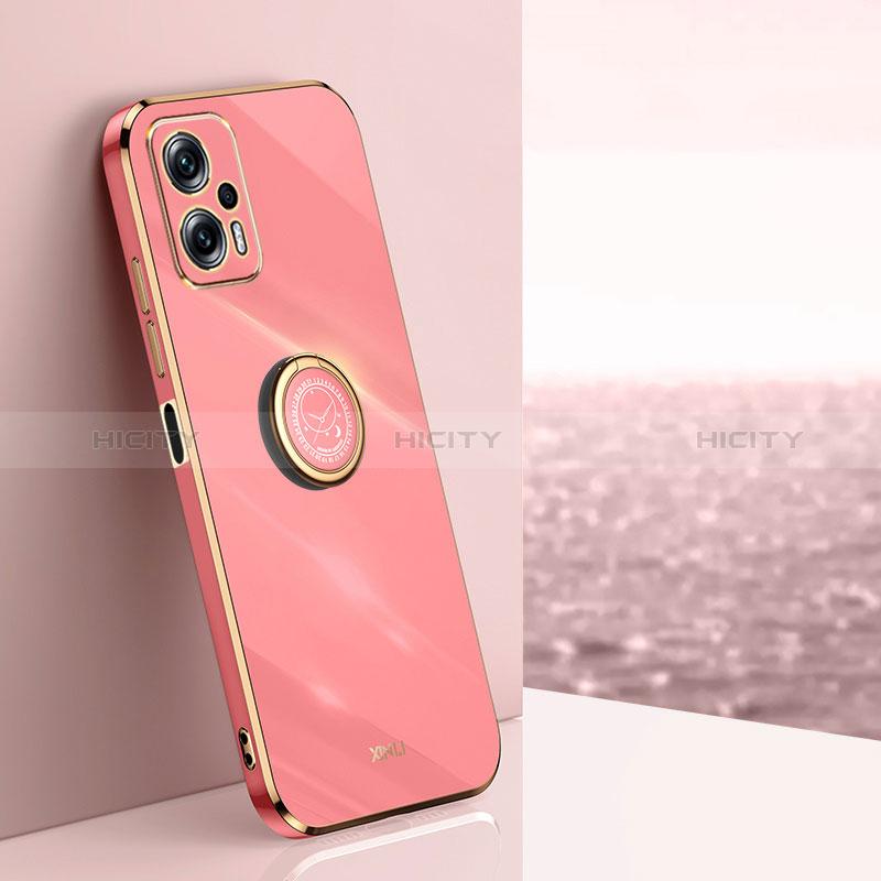 Coque Ultra Fine Silicone Souple Housse Etui avec Support Bague Anneau Aimante Magnetique XL1 pour Xiaomi Poco X4 GT 5G Plus