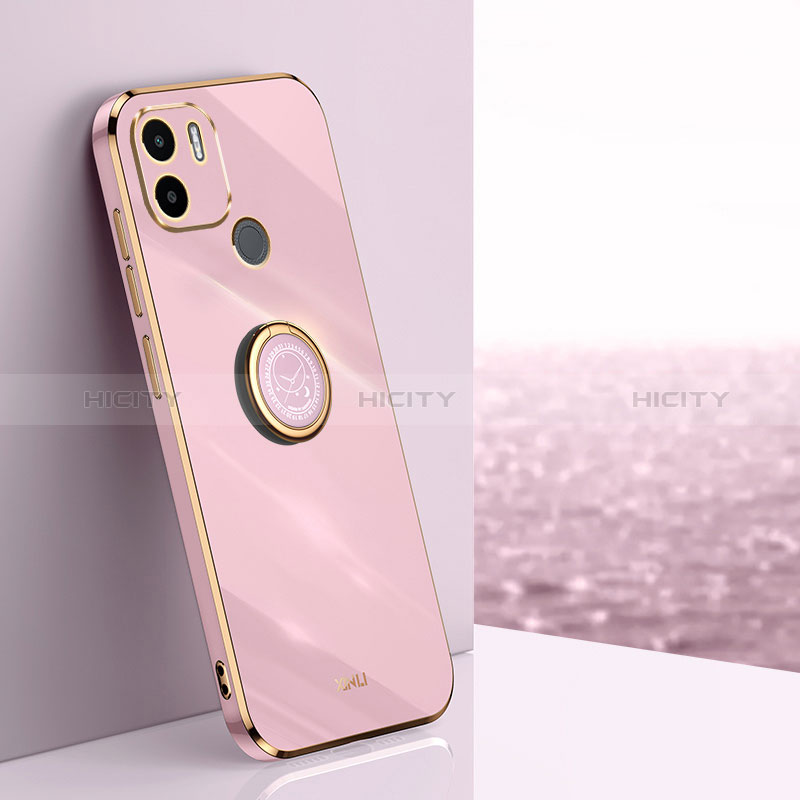 Coque Ultra Fine Silicone Souple Housse Etui avec Support Bague Anneau Aimante Magnetique XL1 pour Xiaomi Redmi A1 Plus Rose Plus