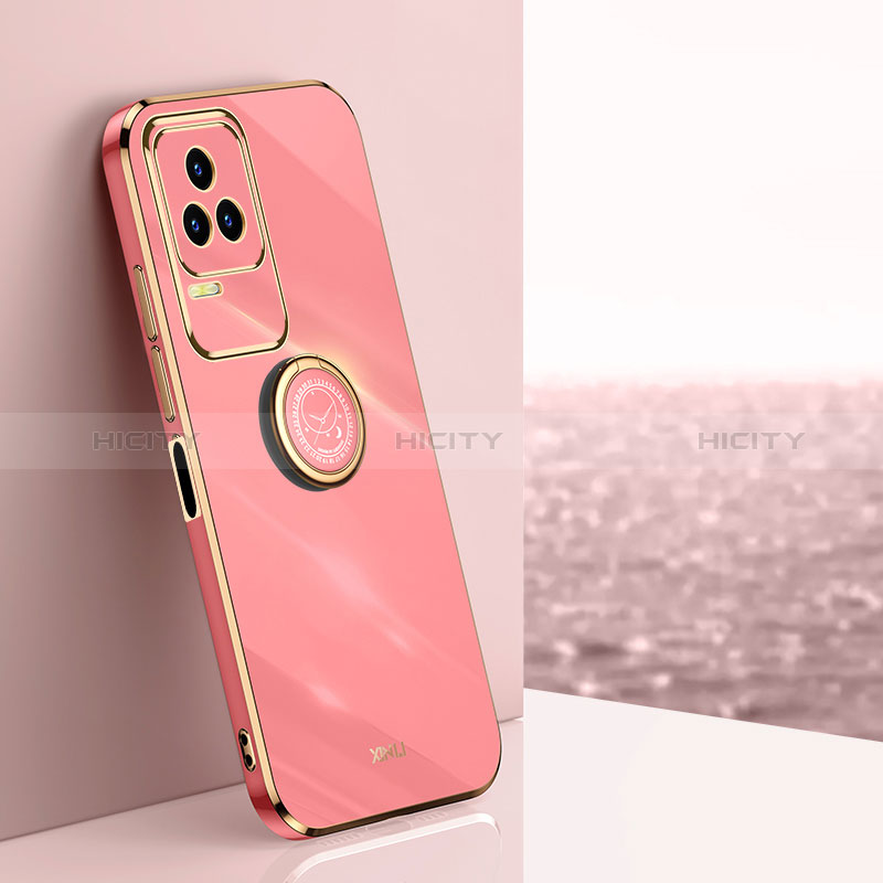 Coque Ultra Fine Silicone Souple Housse Etui avec Support Bague Anneau Aimante Magnetique XL1 pour Xiaomi Redmi K50 5G Plus