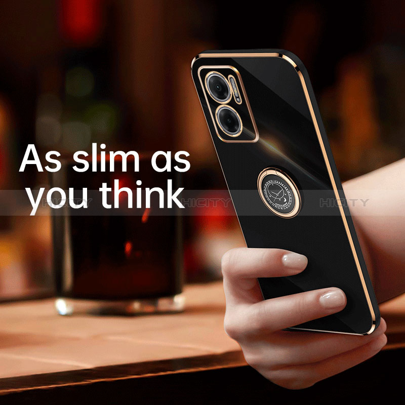 Coque Ultra Fine Silicone Souple Housse Etui avec Support Bague Anneau Aimante Magnetique XL1 pour Xiaomi Redmi Note 11E 5G Plus