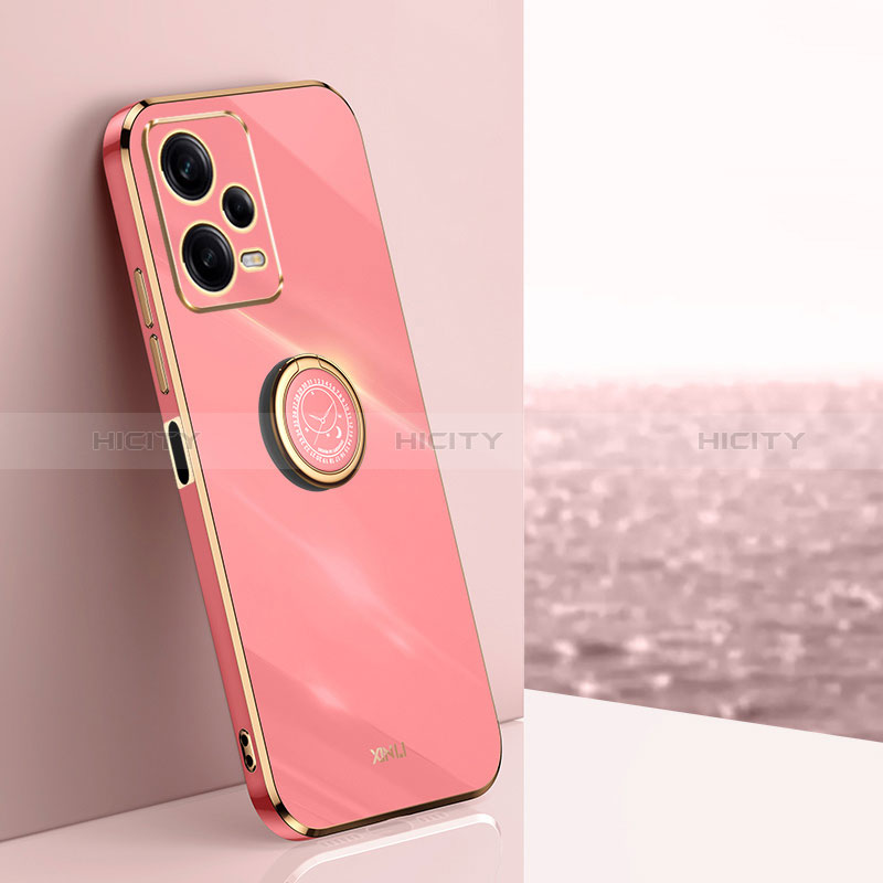 Coque Ultra Fine Silicone Souple Housse Etui avec Support Bague Anneau Aimante Magnetique XL1 pour Xiaomi Redmi Note 12 Explorer Plus