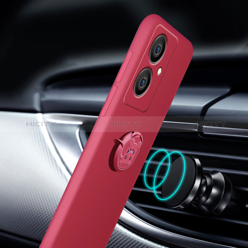 Coque Ultra Fine Silicone Souple Housse Etui avec Support Bague Anneau Aimante Magnetique Z01 pour Vivo V29 Lite 5G Plus