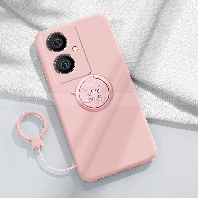 Coque Ultra Fine Silicone Souple Housse Etui avec Support Bague Anneau Aimante Magnetique Z01 pour Vivo V29 Lite 5G Plus