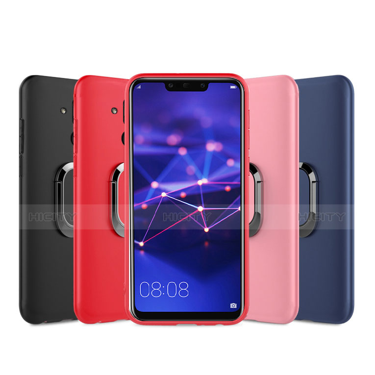 Coque Ultra Fine Silicone Souple Housse Etui avec Support Bague Anneau Aimante pour Huawei Maimang 7 Plus