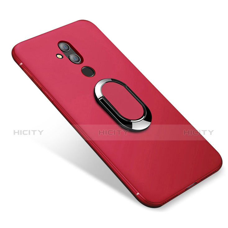 Coque Ultra Fine Silicone Souple Housse Etui avec Support Bague Anneau Aimante pour Huawei Maimang 7 Rouge Plus