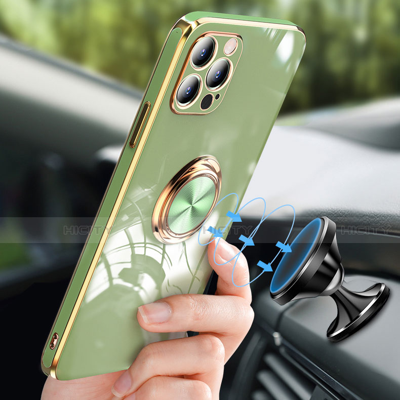 Coque Ultra Fine Silicone Souple Housse Etui avec Support Bague Anneau pour Apple iPhone 13 Pro Max Plus