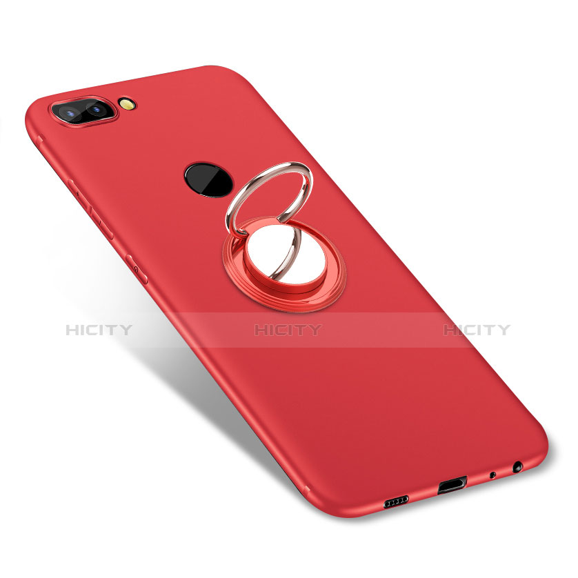 Coque Ultra Fine Silicone Souple Housse Etui avec Support Bague Anneau pour Huawei Enjoy 7S Plus