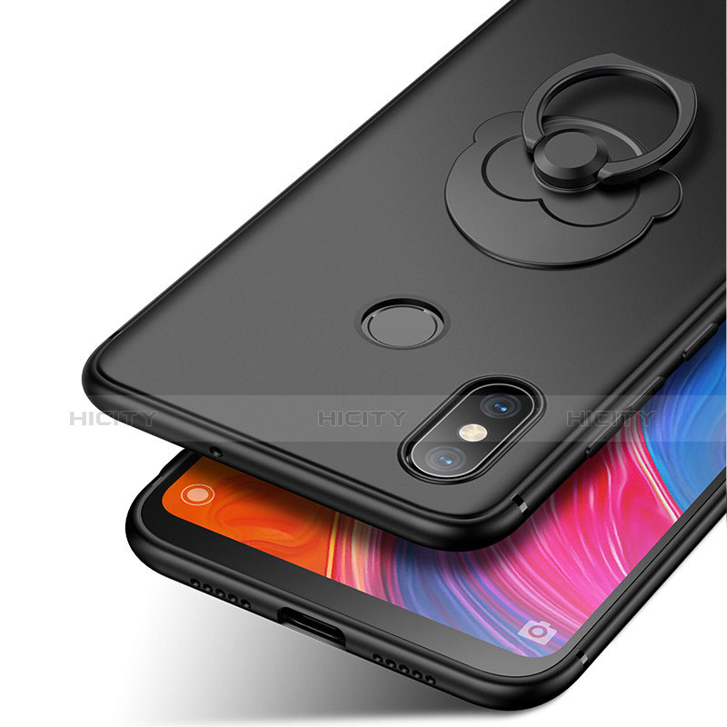 Coque Ultra Fine Silicone Souple Housse Etui avec Support Bague Anneau pour Xiaomi Mi 8 SE Plus