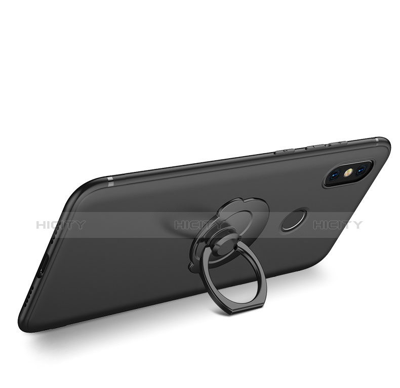 Coque Ultra Fine Silicone Souple Housse Etui avec Support Bague Anneau pour Xiaomi Mi 8 SE Plus