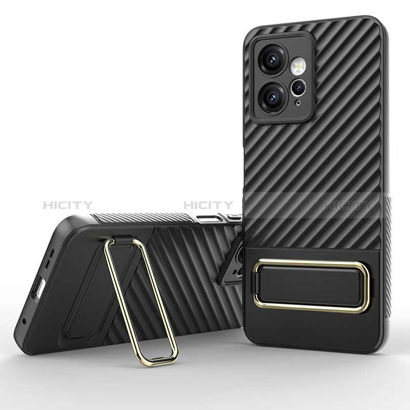 Coque Ultra Fine Silicone Souple Housse Etui avec Support KC1 pour Xiaomi Redmi Note 12 4G Noir Plus