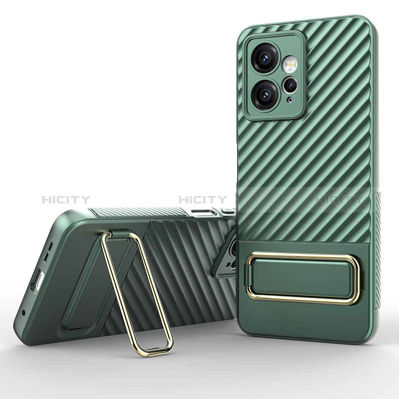 Coque Ultra Fine Silicone Souple Housse Etui avec Support KC1 pour Xiaomi Redmi Note 12 4G Vert Plus