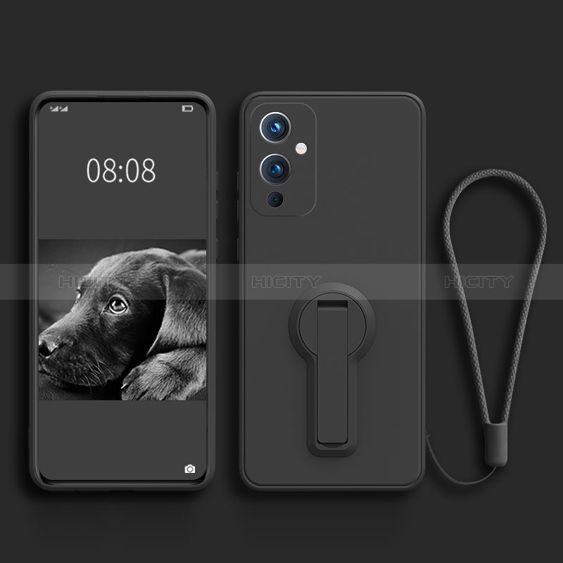 Coque Ultra Fine Silicone Souple Housse Etui avec Support pour OnePlus 9 5G Plus