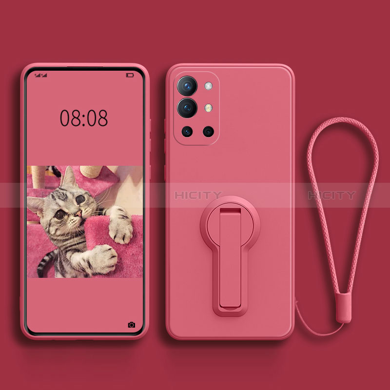 Coque Ultra Fine Silicone Souple Housse Etui avec Support pour OnePlus 9R 5G Plus