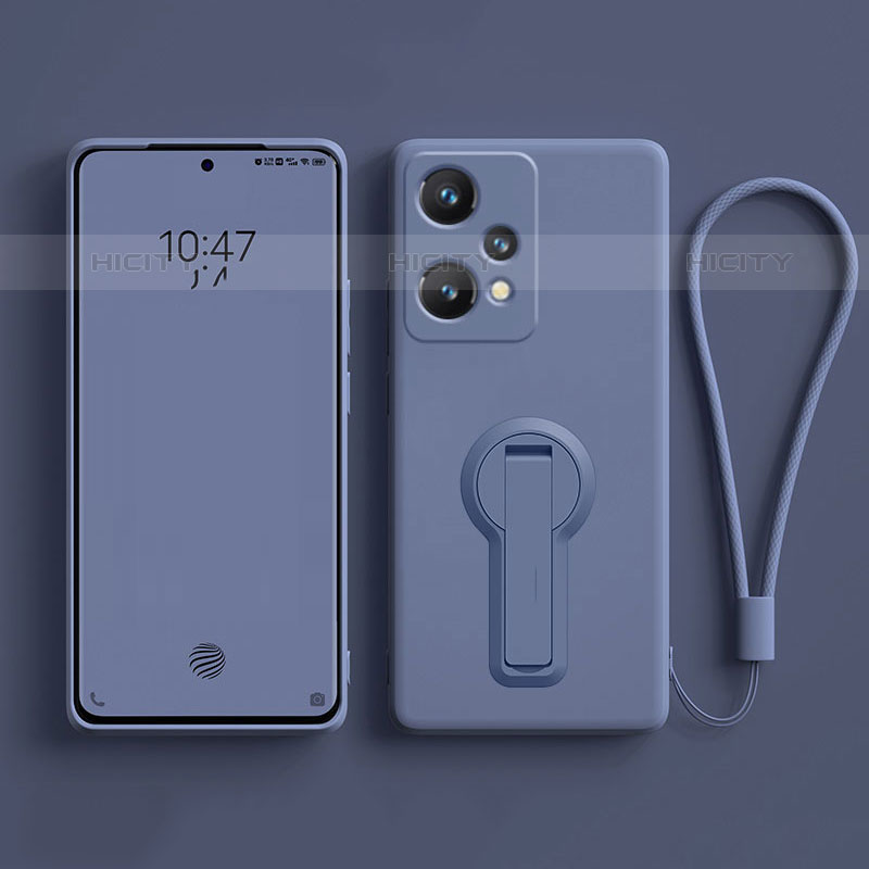 Coque Ultra Fine Silicone Souple Housse Etui avec Support pour OnePlus Nord CE 2 Lite 5G Gris Lavende Plus