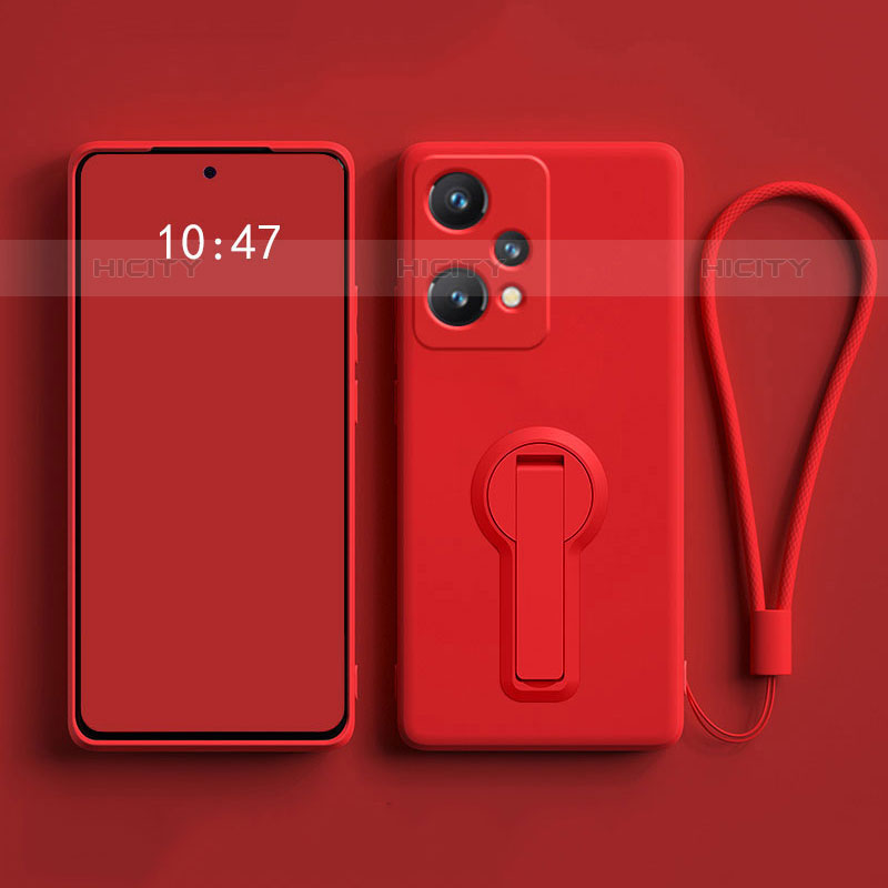 Coque Ultra Fine Silicone Souple Housse Etui avec Support pour OnePlus Nord CE 2 Lite 5G Rouge Plus