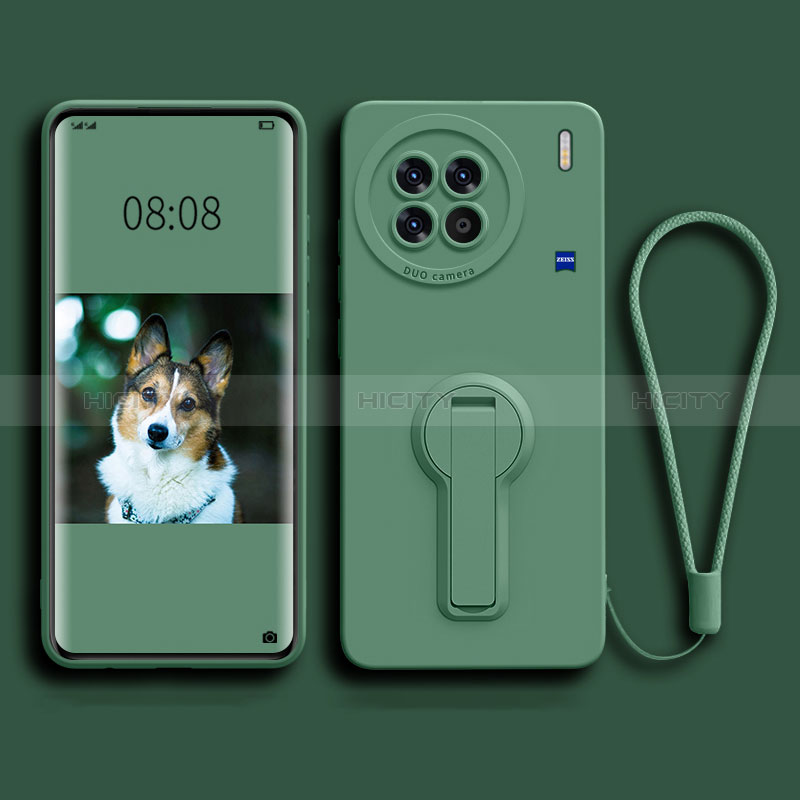 Coque Ultra Fine Silicone Souple Housse Etui avec Support pour Vivo X90 Pro+ Plus 5G Plus