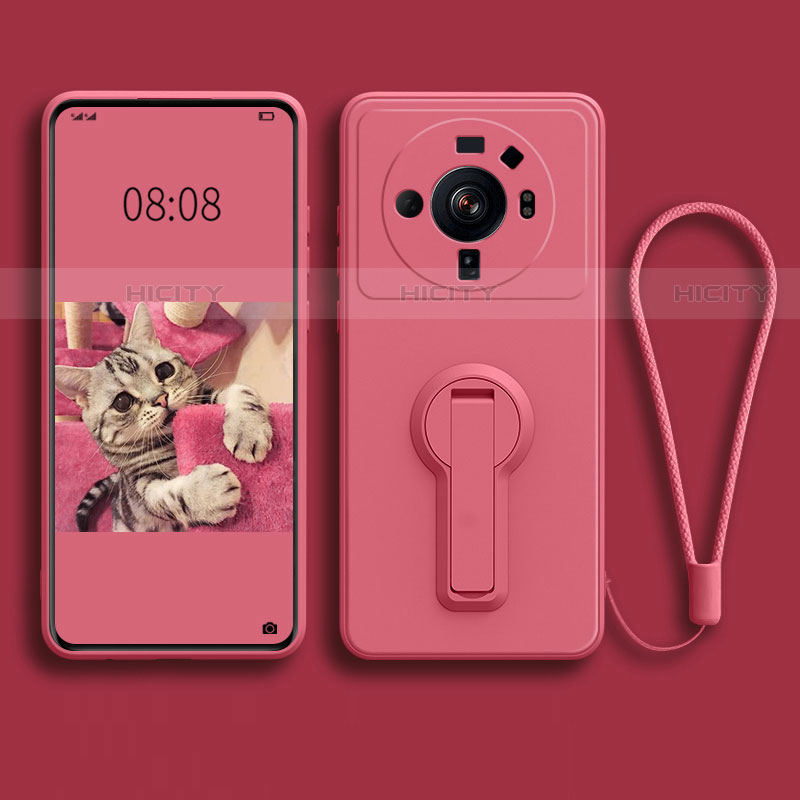 Coque Ultra Fine Silicone Souple Housse Etui avec Support pour Xiaomi Mi 12 Ultra 5G Plus