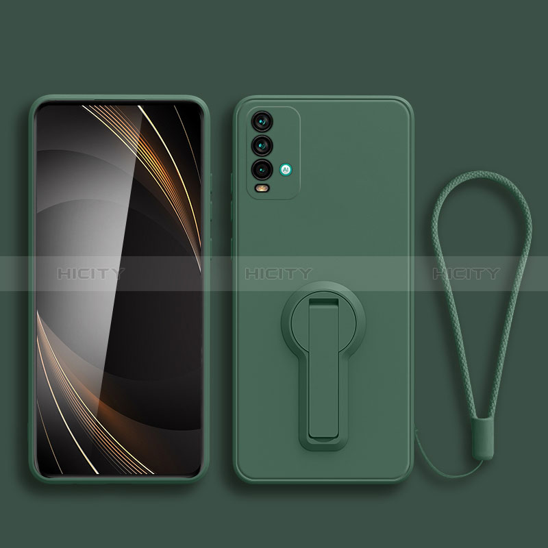 Coque Ultra Fine Silicone Souple Housse Etui avec Support pour Xiaomi Redmi 9 Power Plus