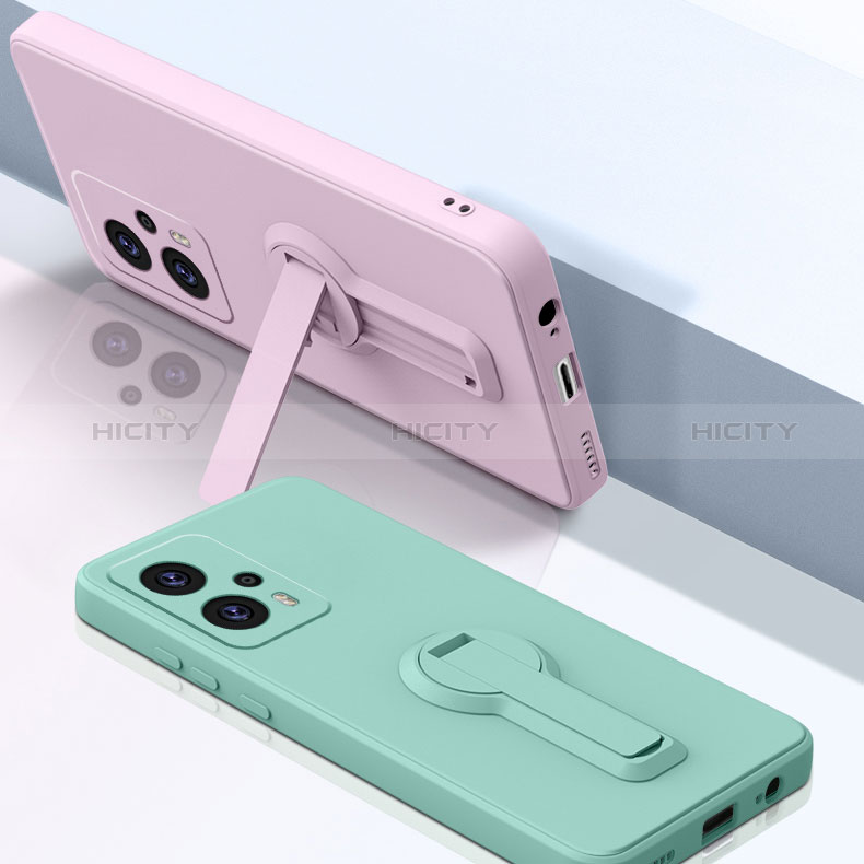 Coque Ultra Fine Silicone Souple Housse Etui avec Support S01 pour Xiaomi Poco X4 GT 5G Plus