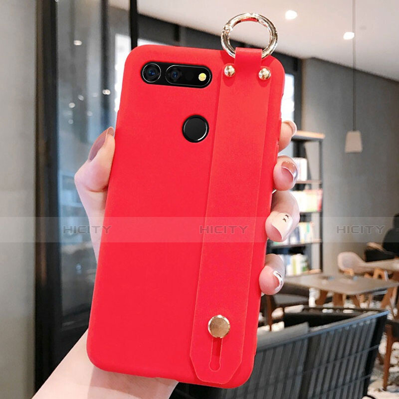 Coque Ultra Fine Silicone Souple Housse Etui C01 pour Huawei Honor V20 Rouge Plus