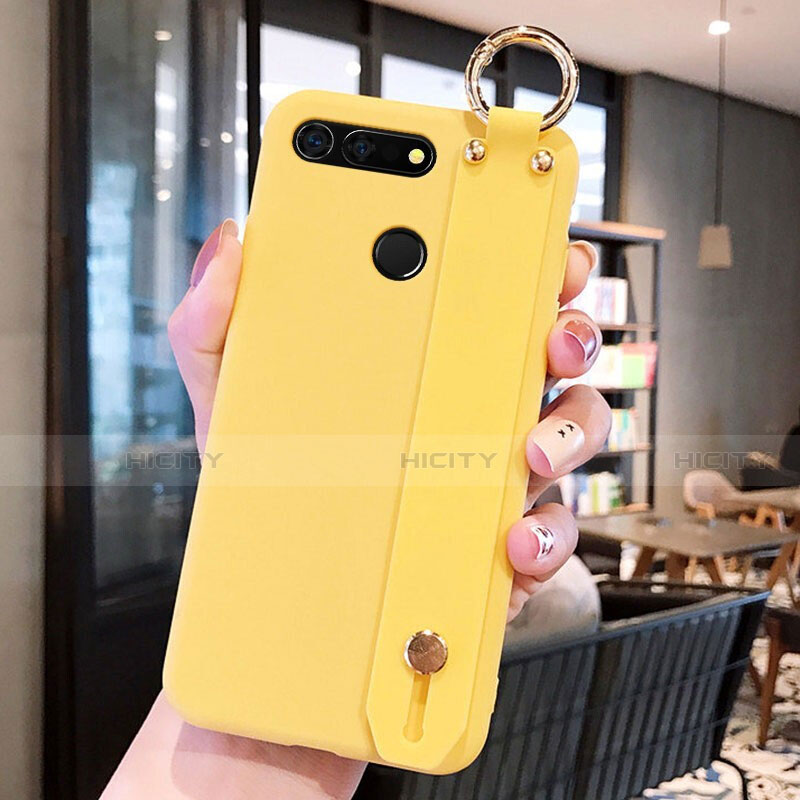 Coque Ultra Fine Silicone Souple Housse Etui C01 pour Huawei Honor View 20 Jaune Plus