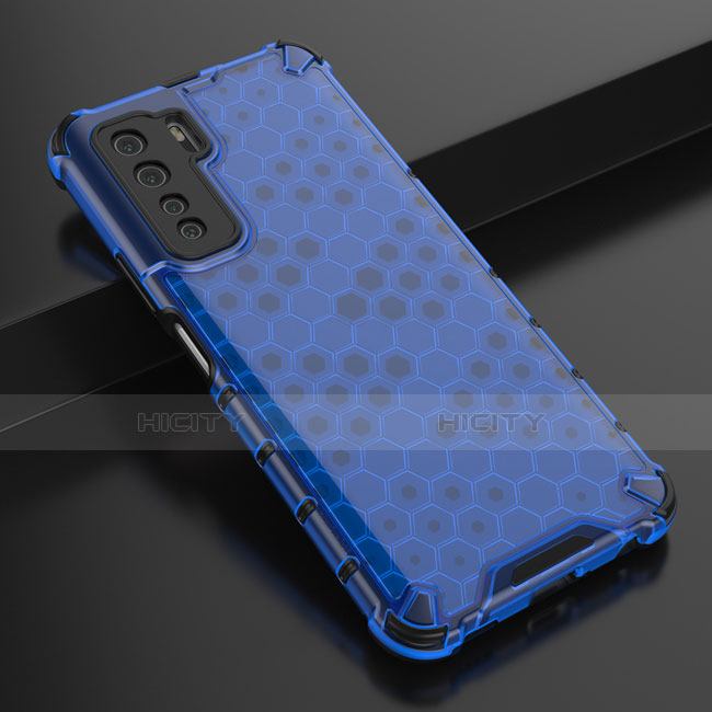 Coque Ultra Fine Silicone Souple Housse Etui C01 pour Huawei Nova 7 SE 5G Bleu Plus