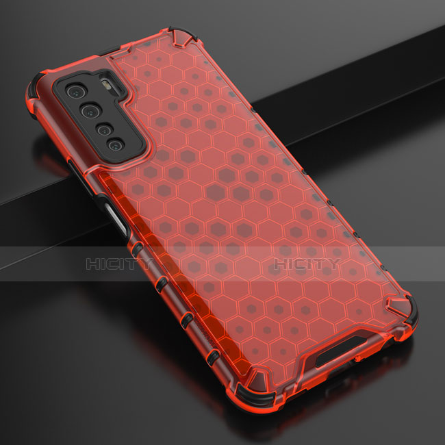 Coque Ultra Fine Silicone Souple Housse Etui C01 pour Huawei Nova 7 SE 5G Rouge Plus