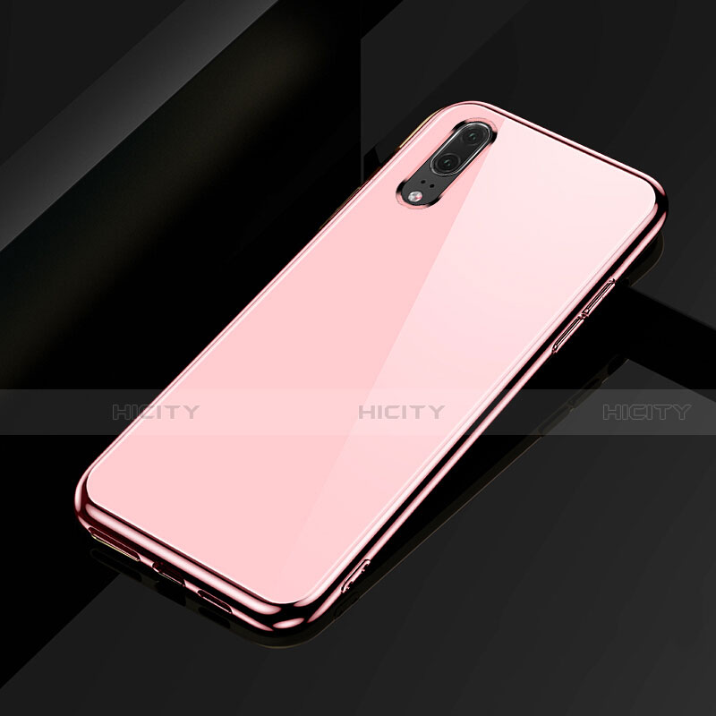 Coque Ultra Fine Silicone Souple Housse Etui C02 pour Huawei P20 Or Rose Plus