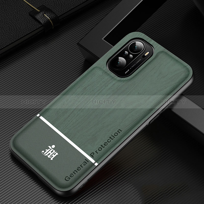 Coque Ultra Fine Silicone Souple Housse Etui JM1 pour Xiaomi Poco F3 5G Vert Plus