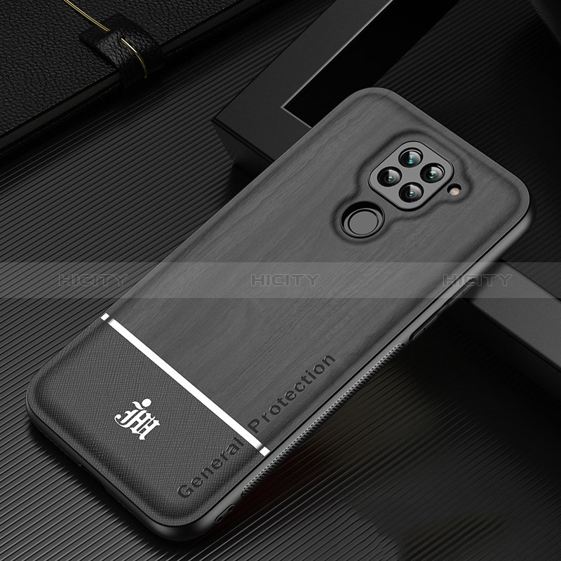 Coque Ultra Fine Silicone Souple Housse Etui JM1 pour Xiaomi Redmi Note 9 Noir Plus