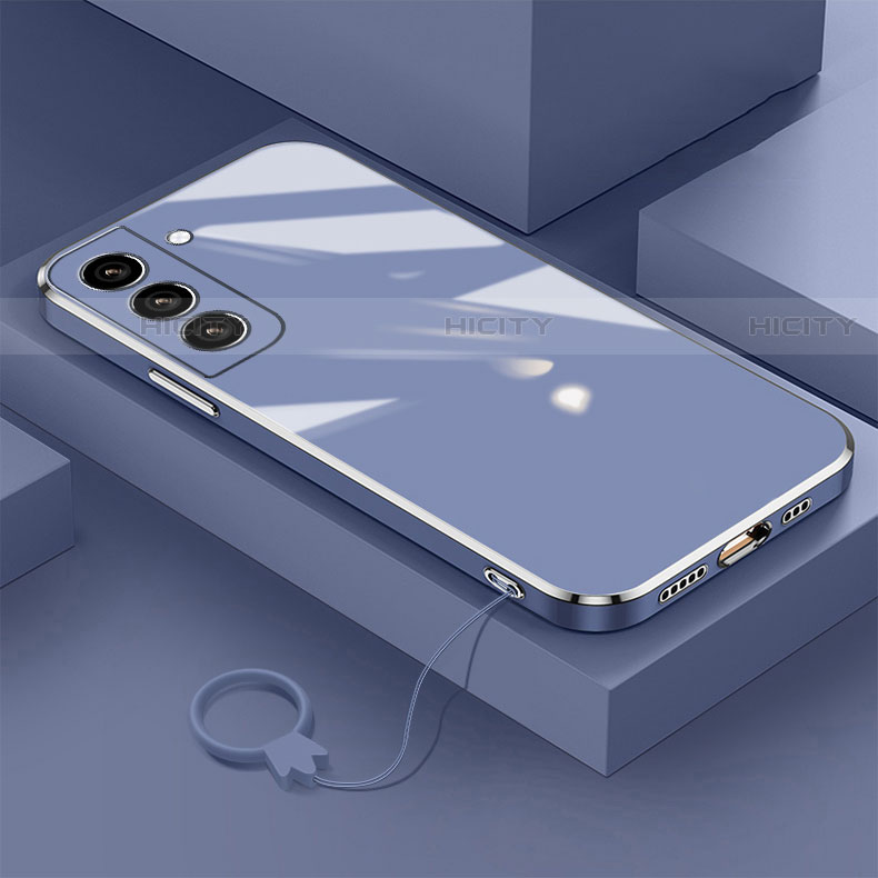 Coque Ultra Fine Silicone Souple Housse Etui M01 pour Samsung Galaxy S22 5G Bleu Plus