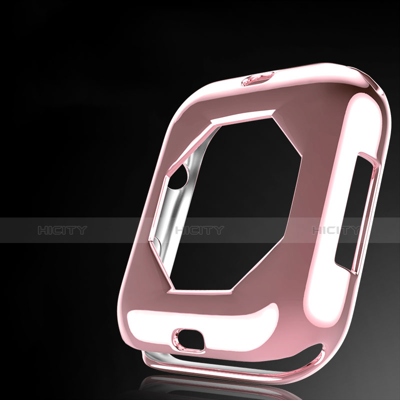 Coque Ultra Fine Silicone Souple Housse Etui S01 pour Apple iWatch 4 44mm Or Rose Plus