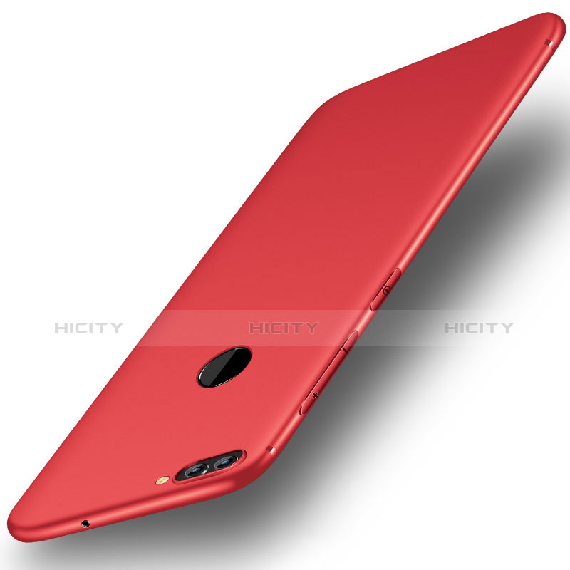 Coque Ultra Fine Silicone Souple Housse Etui S01 pour Huawei Enjoy 7S Rouge Plus