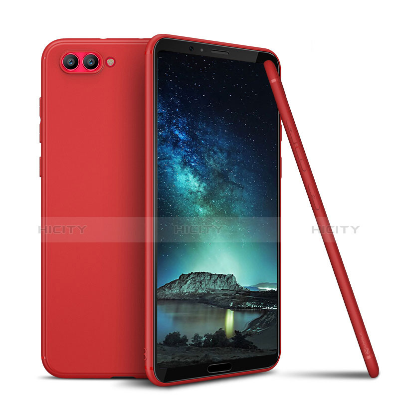 Coque Ultra Fine Silicone Souple Housse Etui S01 pour Huawei Honor View 10 Rouge Plus