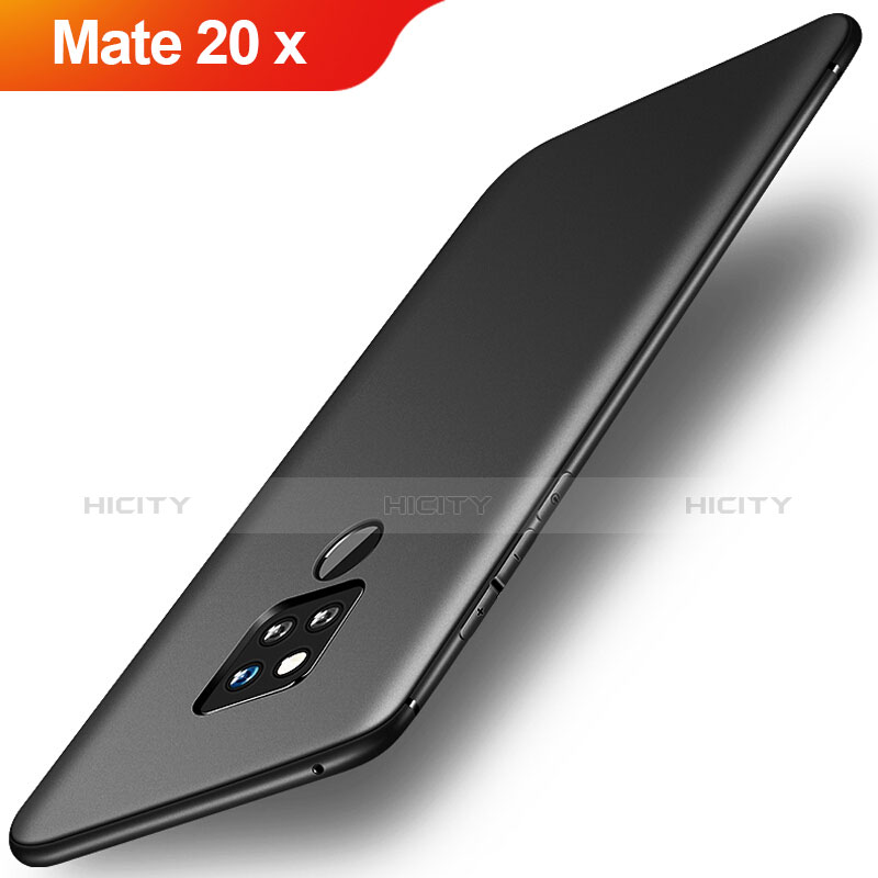 Coque Ultra Fine Silicone Souple Housse Etui S01 pour Huawei Mate 20 X Noir Plus