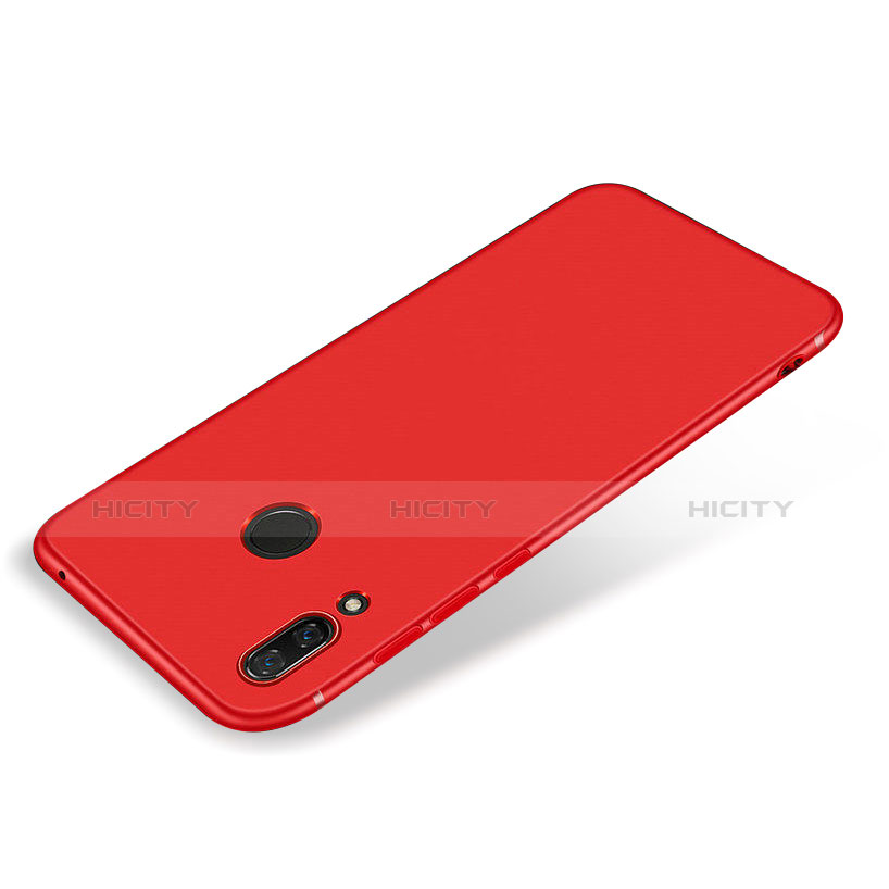 Coque Ultra Fine Silicone Souple Housse Etui S01 pour Huawei P Smart+ Plus Rouge Plus