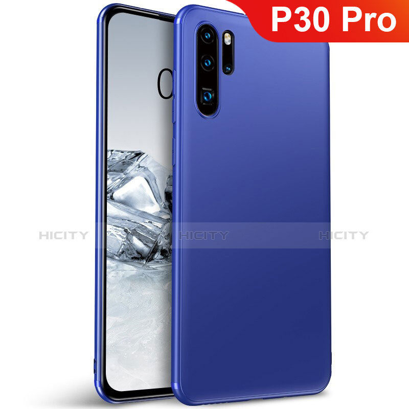 Coque Ultra Fine Silicone Souple Housse Etui S01 pour Huawei P30 Pro Bleu Plus