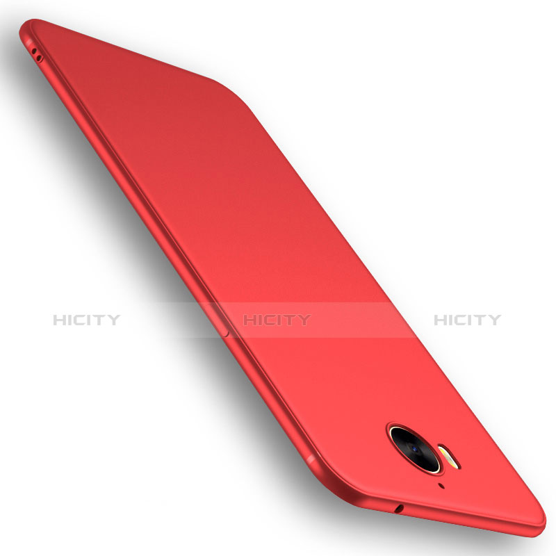 Coque Ultra Fine Silicone Souple Housse Etui S01 pour Huawei Y5 (2017) Rouge Plus