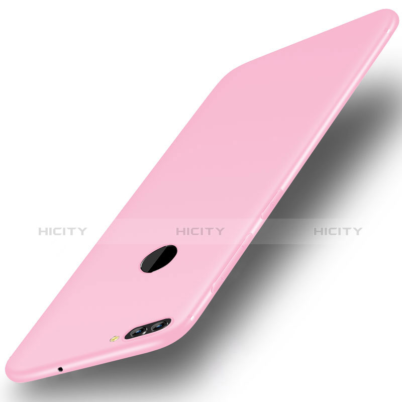 Coque Ultra Fine Silicone Souple Housse Etui S01 pour Huawei Y9 (2018) Rose Plus