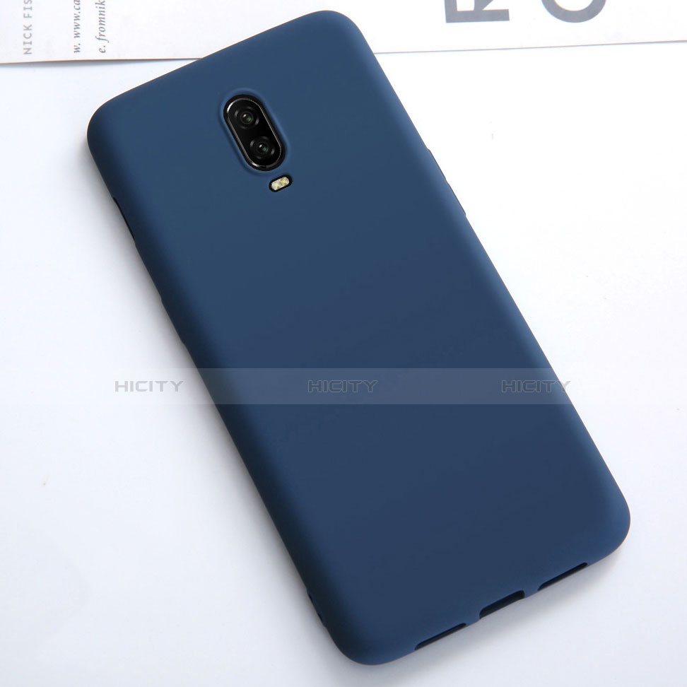 Coque Ultra Fine Silicone Souple Housse Etui S01 pour OnePlus 6T Bleu Plus