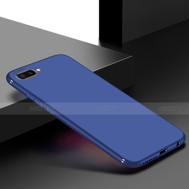 Coque Ultra Fine Silicone Souple Housse Etui S01 pour Oppo AX5 Bleu Plus