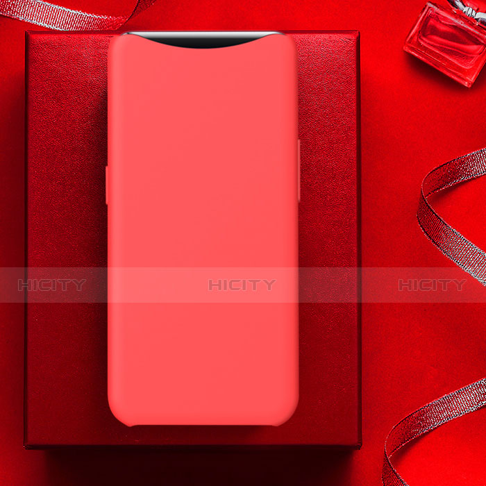 Coque Ultra Fine Silicone Souple Housse Etui S01 pour Oppo Find X Rouge Plus