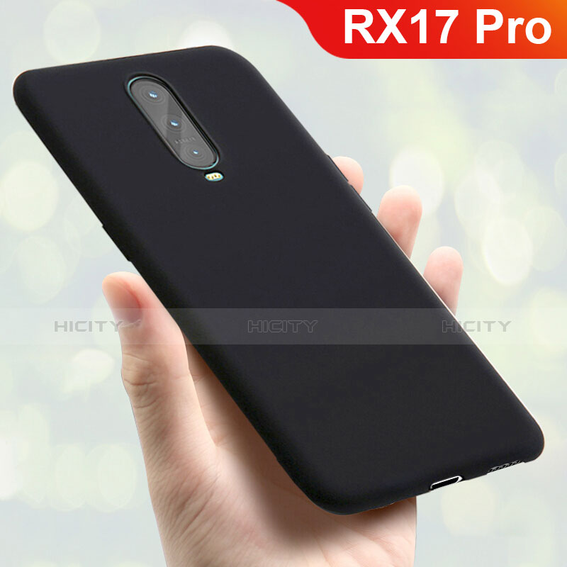 Coque Ultra Fine Silicone Souple Housse Etui S01 pour Oppo RX17 Pro Noir Plus