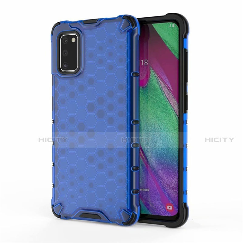 Coque Ultra Fine Silicone Souple Housse Etui S01 pour Samsung Galaxy A41 Bleu Plus